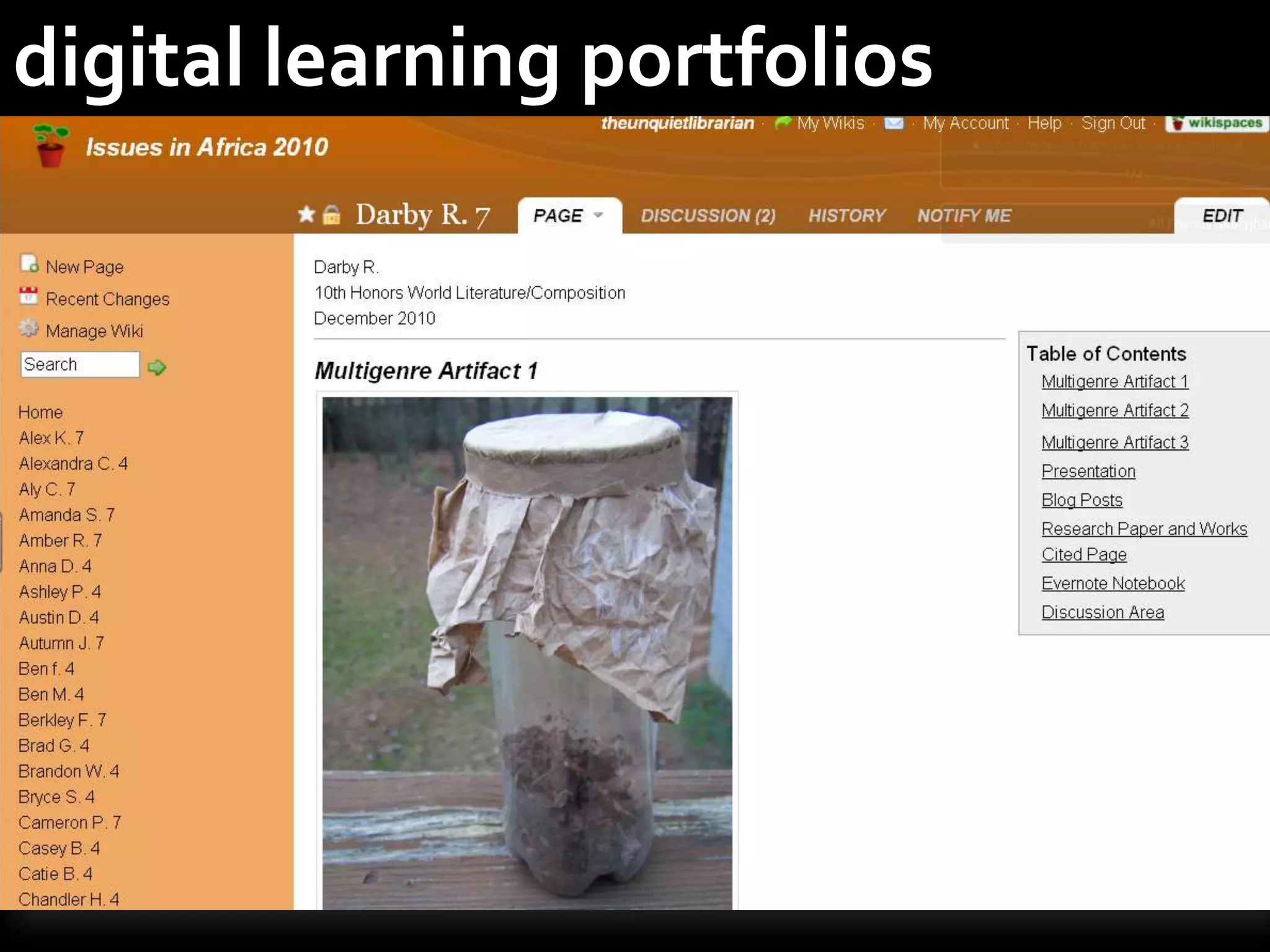 digital learning portfolios