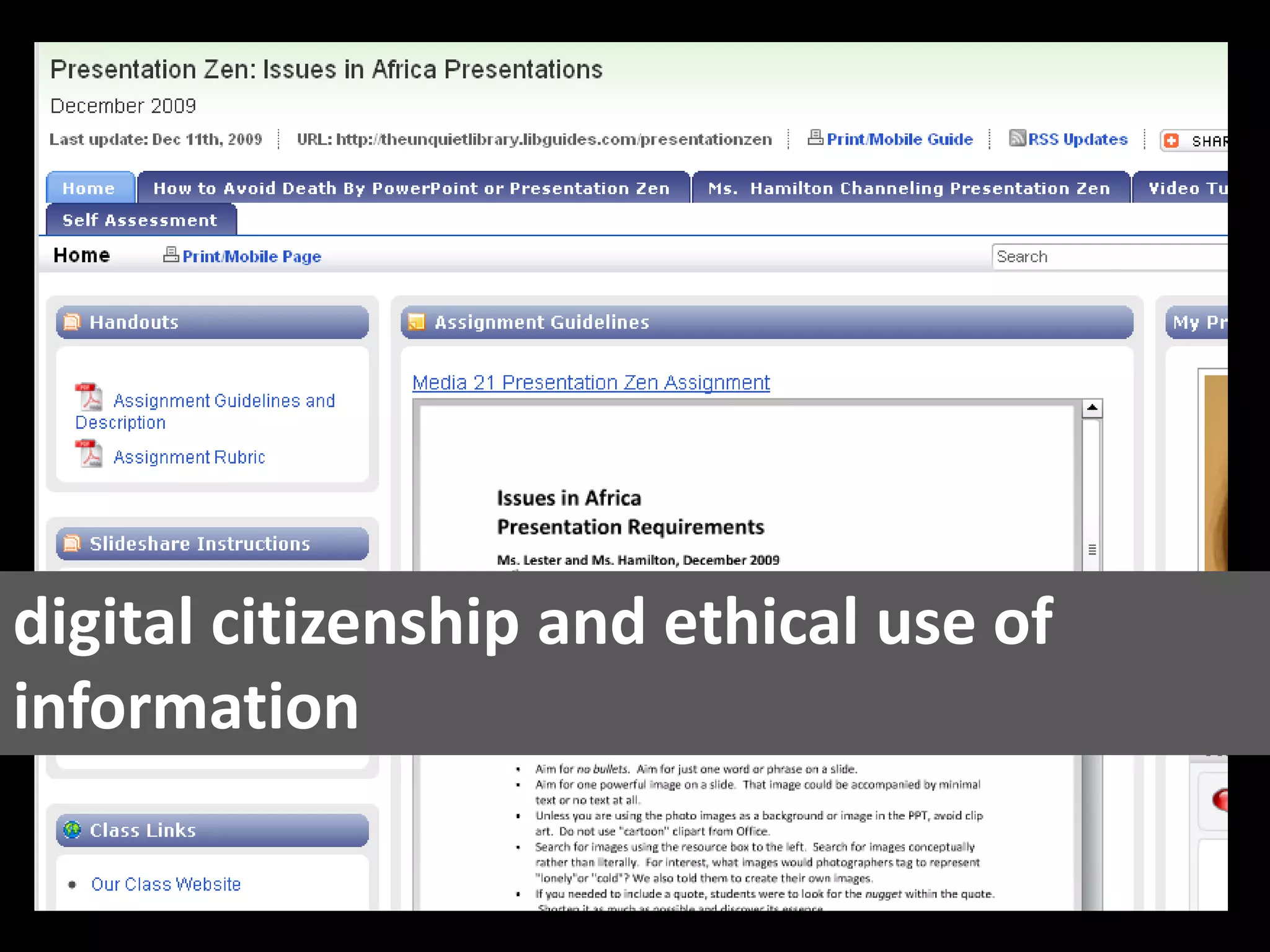 digital citizenship and ethical use of information 