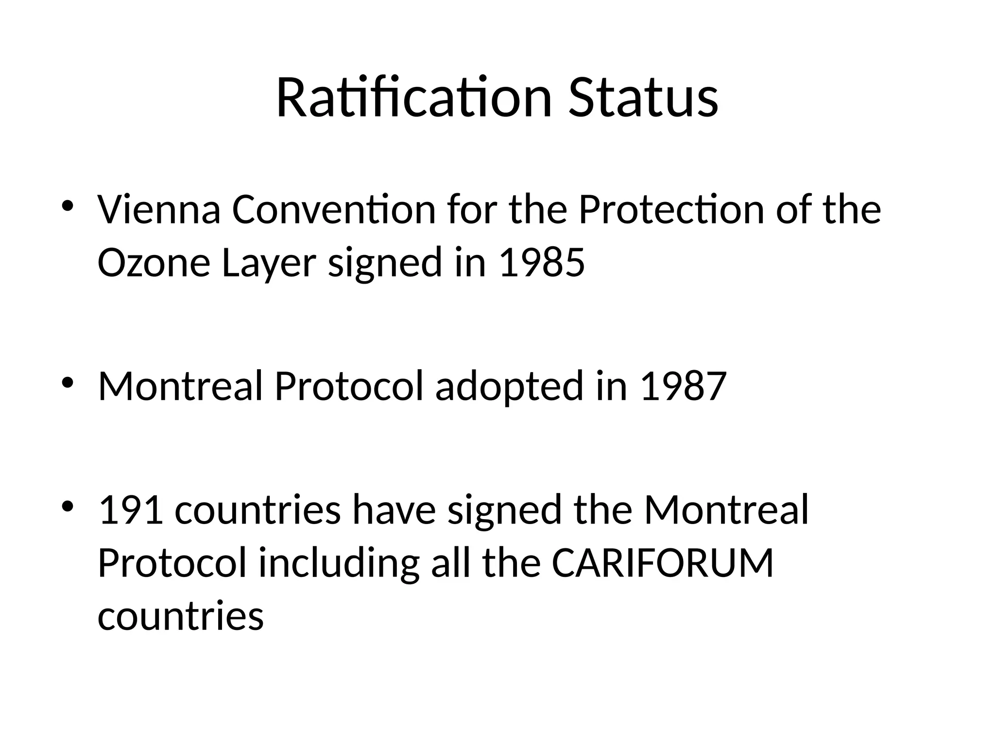 Montreal Protocol and its causes to the Environment.pptx
