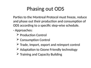 Montreal Protocol and its causes to the Environment.pptx