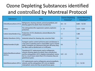 Montreal Protocol and Ozone Layer Depletion | PPTX