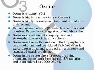 Montreal Protocol and Ozone Layer Depletion | PPTX