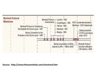 Montreal Protocol and Ozone Layer Depletion | PPTX