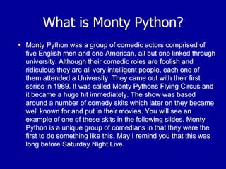 Monty python2 | PDF