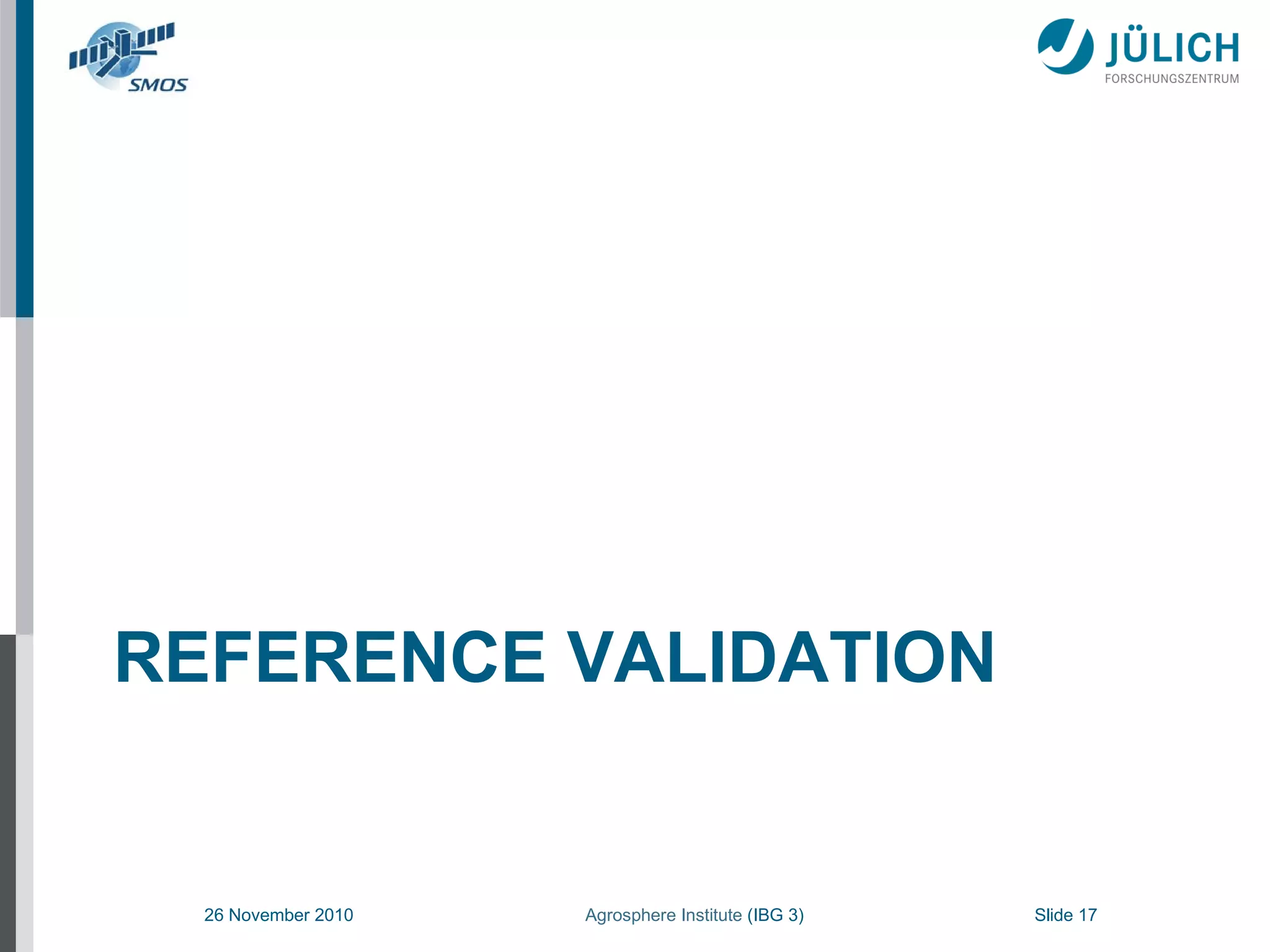 REFERENCE VALIDATION 
