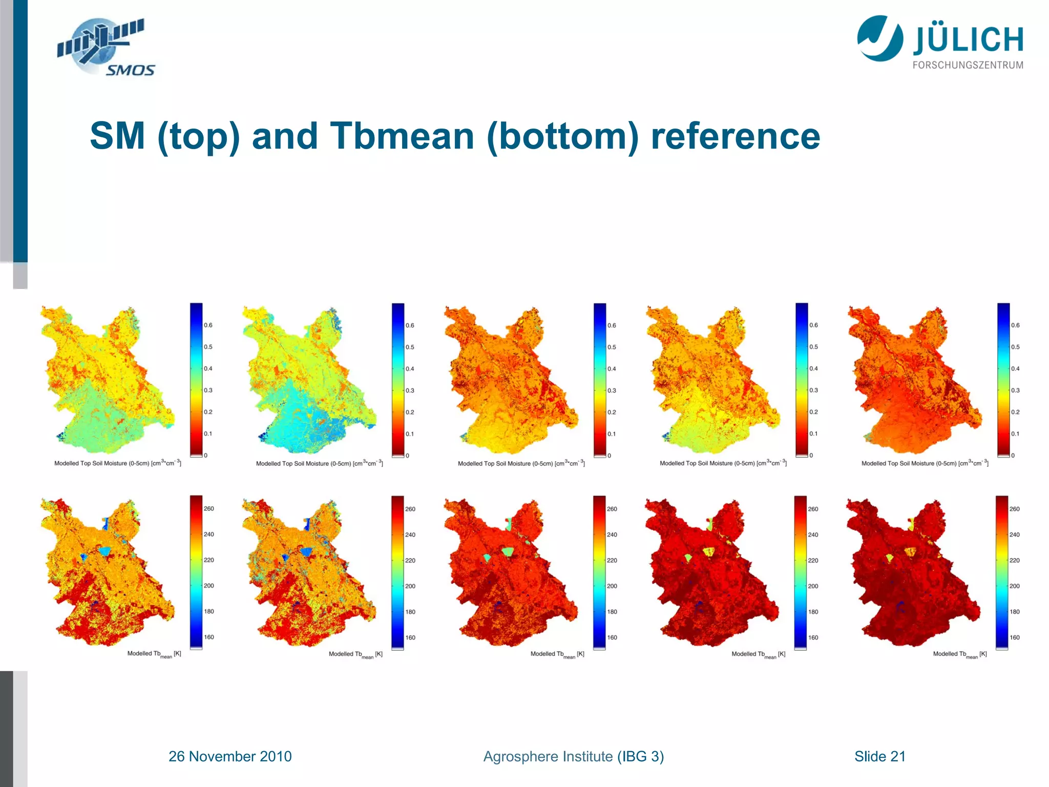 SM (top) and Tbmean (bottom) reference 