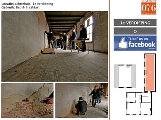 Locatie: achterhuis, 1e verdieping
Gebruik: Bed & Breakfast




                                     1E VERDIEPING
                                     1e

                                          O




                                                 O
 