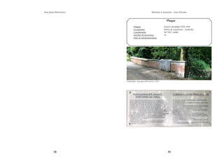 38 39
Mémoire et souvenirs - Grez-Doiceau
Jean-pierre Bontront
Plaque
Origine			 Guerre mondiale 1939-1945
Localisation			 Drève de Laurensart - Gastuche
Coordonnées		 50.7387, 4.6481
Nombre de personnes		 33
Date de commémoration	
Crédit photo : Jean-pierre Bontront © 2021
 