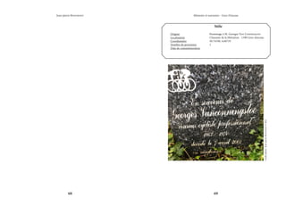 68 69
Mémoire et souvenirs - Grez-Doiceau
Jean-pierre Bontront
Stèle
Origine			 Hommage à M. Georges Van Coningsloo
Localisation			 Chaussée de la libération - 1390 Grez-doiceau
Coordonnées		 50.74190, 4.68719
Nombre de personnes		 1
Date de commémoration	
Crédit
photo
:
Jean-pierre
Bontront
©
2021
 