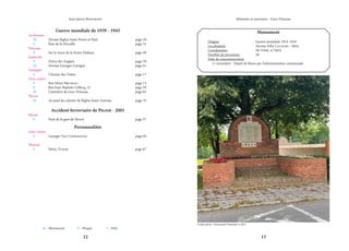 12 13
Mémoire et souvenirs - Grez-Doiceau
Jean-pierre Bontront
Monument
Origine			 Guerre mondiale 1914-1918
Localisation			Avenue Félix Lacourt - Héze
Coordonnées		 50.71944, 4.72052
Nombre de personnes		 28
Date de commémoration	
	 11 novembre - Dépôt de fleurs par l’administration communale
Crédit photo : Emmanuel Ferrière © 2021
Guerre mondiale de 1939 - 1945
Archennes
M	 Devant l’église Saint-Pierre et Paul			 page 29
S	 Bois de la Hocaille					 page 31
Doiceau
P	 Sur le mure de la ferme Hallaux			 page 49
Gastuche
P	
Drève des Anglais					page 39
M	 Avenue Georges Cartigny				 page 61
Genappe
S	
Chemin des Valées					page 17
Grez-centre
P 	 Rue Henri Bruneau				page 15
P	 Rue Jean-Baptiste Leblicq, 12				 page 59
M	 Cimetière de Grez-Doiceau				 page 63
Pécrot
M	 Au pied du calvaire de l’église Saint-Antoine		 page 33
Accident ferroviaire de Pécrot - 2001
Pécrot
P	 Pont de la gare de Pécrot				 page 57
Personnalités
Grez-centre
S 	 Georges Van Coningsloo				page 69
Florival
S 	 Henri Tudor					page 67
M - Monument	 P - Plaque	 S - Stèle
 
