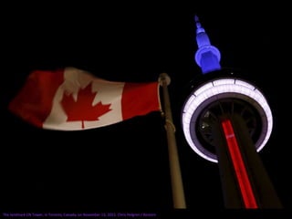 The landmark CN Tower, in Toronto, Canada, on November 13, 2015. Chris Helgren / Reuters
 