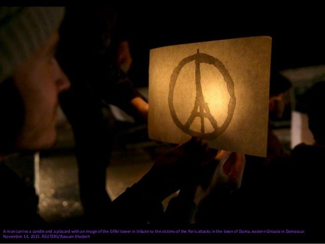 Kuwait City's landmark Kuwait Towers are seen illuminated in the colors of the French national flag on November 15, 2015
 