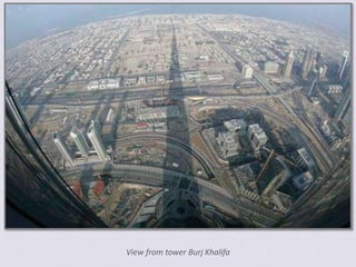 View from tower BurjKhalifa