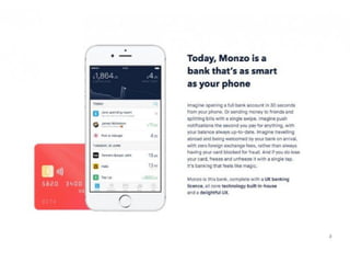 Monzo: £19.3M VC investment turned into $2B. Monzo's Series C pitch deck