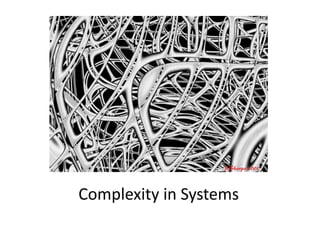 Complexity in Systems
 