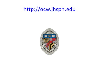 http://ocw.jhsph.edu
 