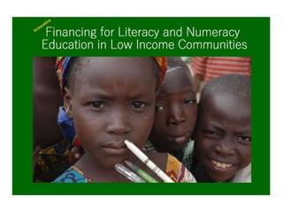 Innovative Financing for Literacy and Numeracy Education