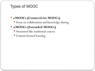 Comprehensive Overview of MOOCs: Features, Types, and Global Platforms ...