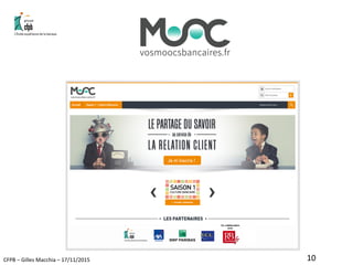 CFPB – Gilles Macchia – 17/11/2015 10
 