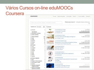 Vários Cursos on-line eduMOOCs
Coursera
 