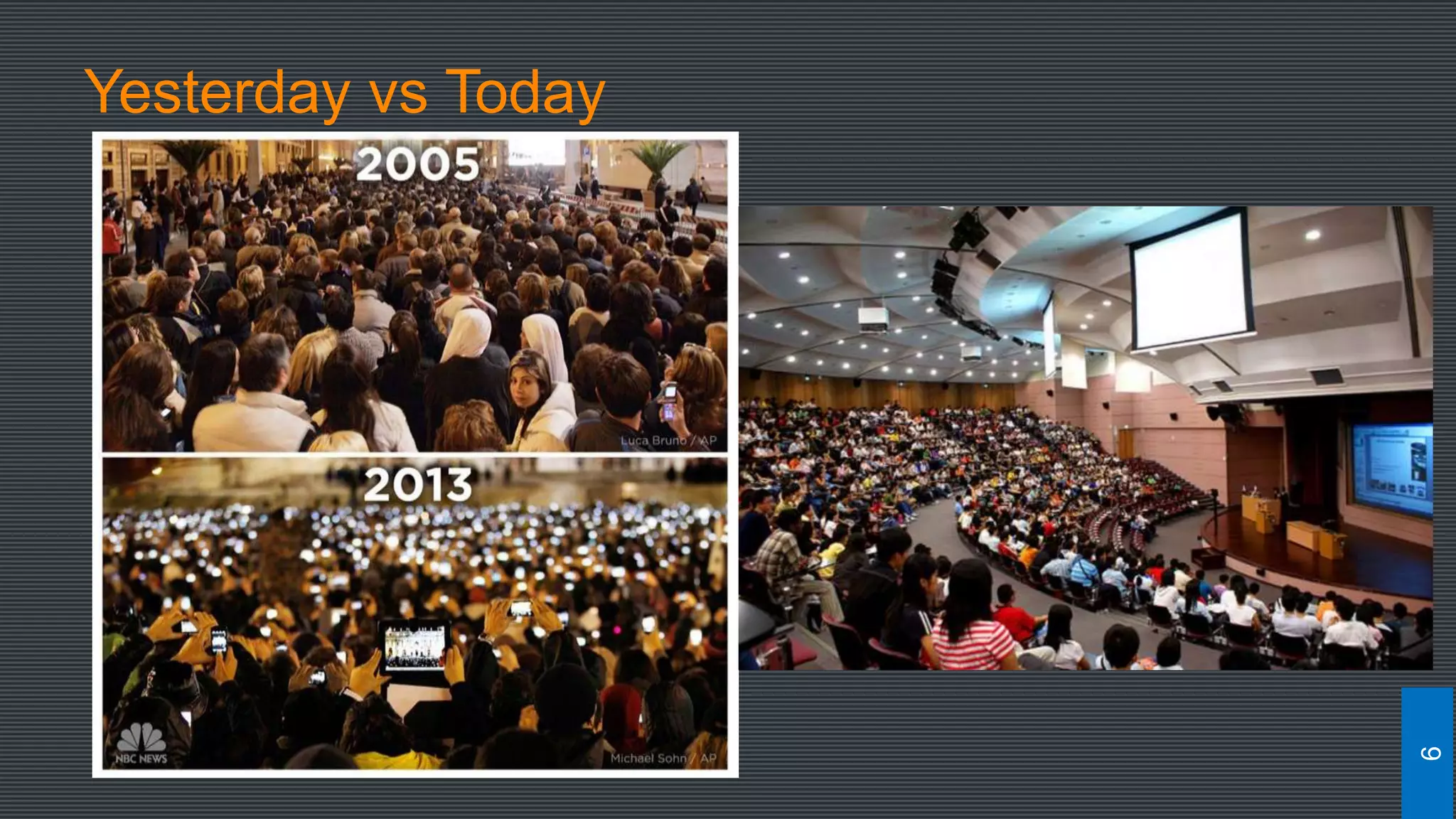 Yesterday vs Today
9
 