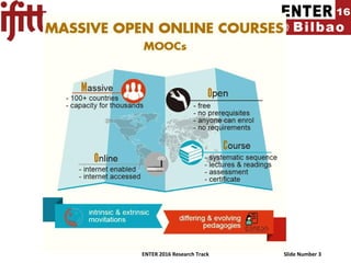 ENTER 2016 Research Track Slide Number 3
 