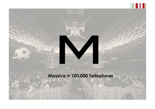 MMassive = 100.000 Teilnehmer
 