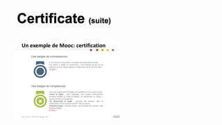 Certificate (suite)
 