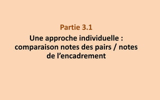 Les étudiants sont-ils efficaces comme
évaluateurs ?
 Certains auteurs répondent oui
–Sadler & Good 2006 -> forte corrélation
–Bouzidi & Jaillet 2007 -> questions fermées et semi-
fermées
 D’autres sont tièdes…
–Doiron 2003 - > pas rigoureuse, non fiable
Online student peer review, evaluation, feedback, critique and debate need to be examined
more closely in order to establish rules and guidelines to maximise their potential.
45
 