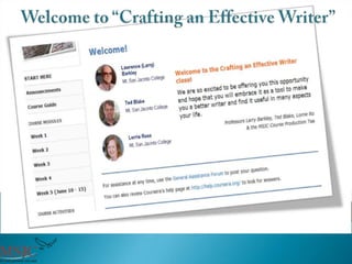 Basic Writing MOOC