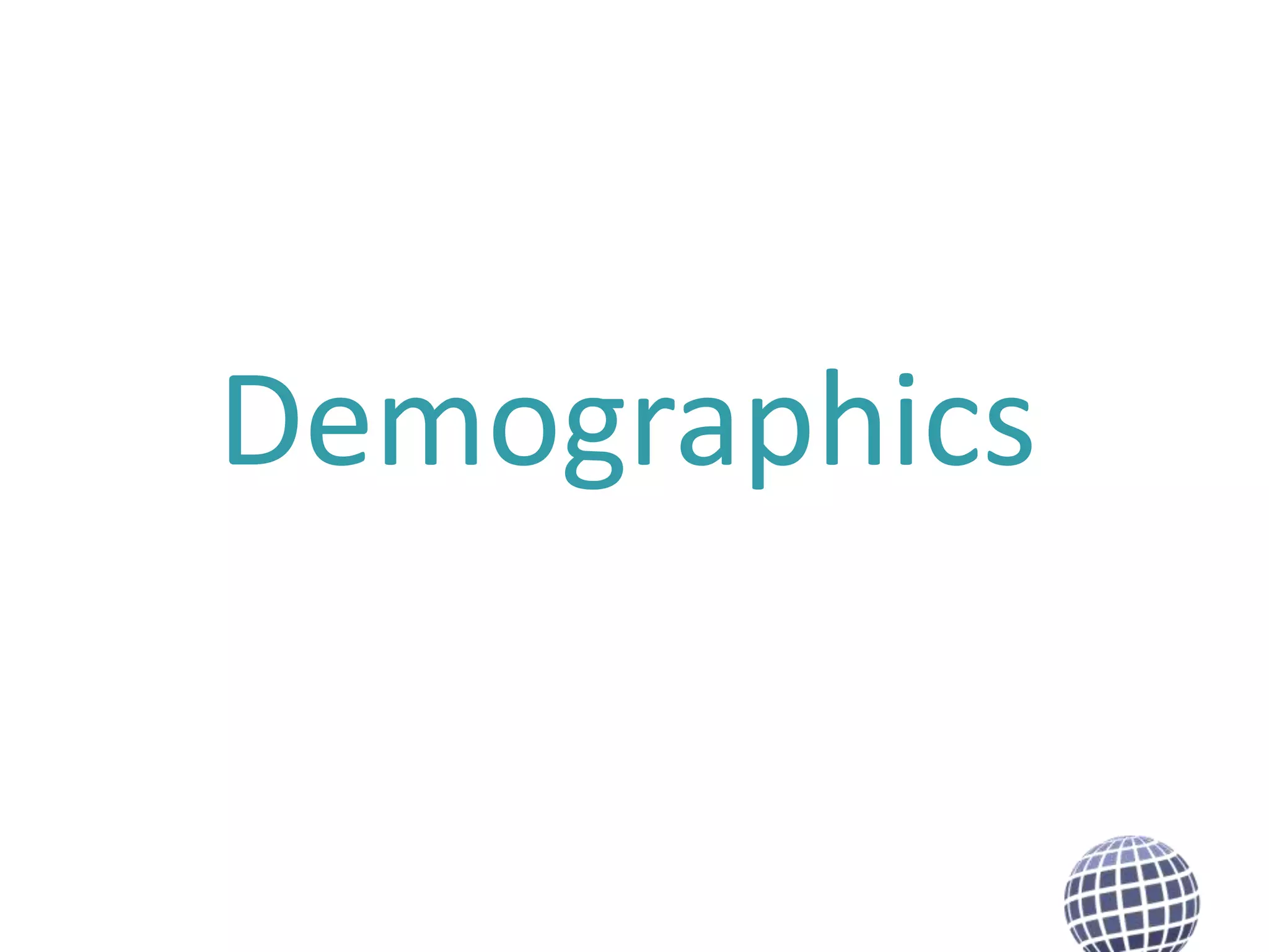 Demographics

 
