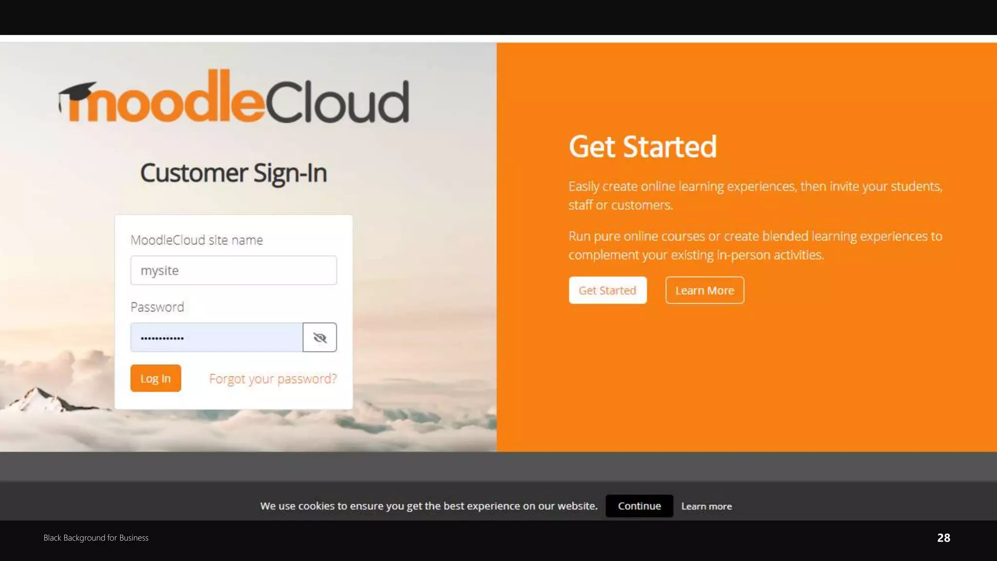 28
Black Background for Business
 