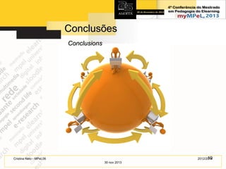 Conclusões
Conclusions

19
2012/2014

Cristina Neto - MPeL06
30 nov 2013

 