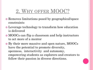 My MOOC- Food, Nutrition and Your Health | PPT