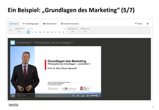 30
Ein Beispiel: „Grundlagen des Marketing“ (5/7)
iversity
 