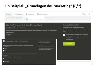31
Ein Beispiel: „Grundlagen des Marketing“ (6/7)
 