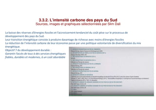 3.3.2. L’intensité carbone des pays du Sud
Sources, images et graphiques sélectionnées par Slim Dali
La baisse des réserve...
