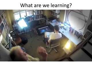 What are we learning?
 