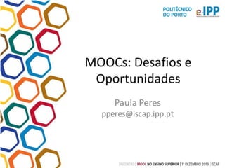 Moocs: Desafios e Oportunidades
