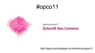 #opco11
http://blog.studiumdigitale.uni-frankfurt.de/opco11/
 