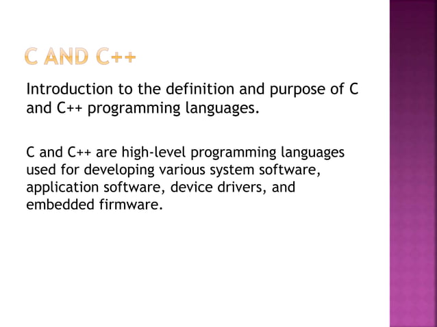 C++ ppt | PPTX