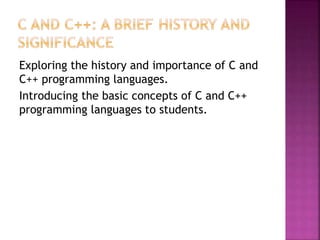 C++ ppt | PPTX