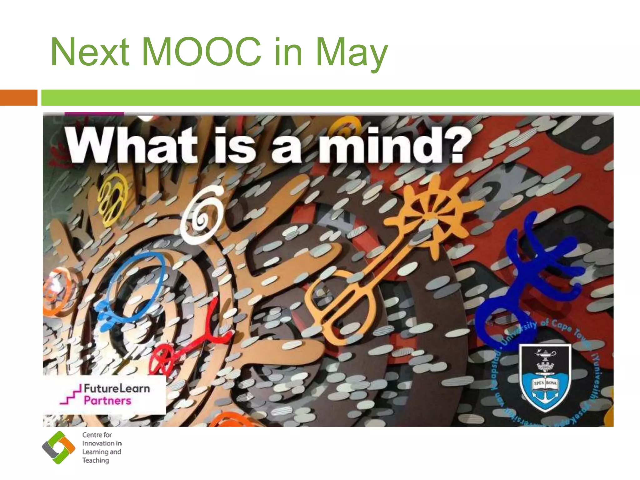 Next MOOC in May
 