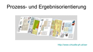 Prozess- und Ergebnisorientierung 
http://www.virtuelle-ph.at/oer 
 