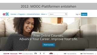 9
2012: MOOC-Plattformen entstehen
 