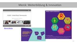 25
Merck: Weiterbildung & Innovation
Merck-Woche
 