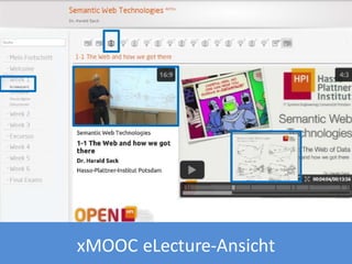 xMOOC eLecture-Ansicht

 