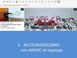 3. NUTZUNGSERLEBNIS
von xMOOC ist tipptopp

 