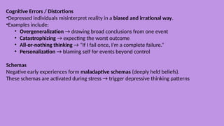 Negative Personal Experiences Examples Psychological disorders-Affective disorder-Mood-ICD-DSM-MENTAL HEALTH ...