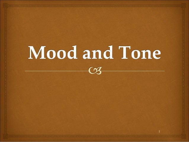 mood and tone tone powerpoint